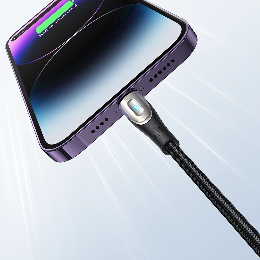 USB-A til Lightning data- og ladekabel Joyroom SA31-AL3, 18W, 1,2m, svart
