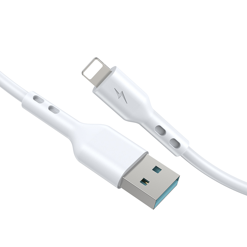 USB-A til Lightning data- og ladekabel BWOO BO-X172L-2M, 15W, 2m, hvit
