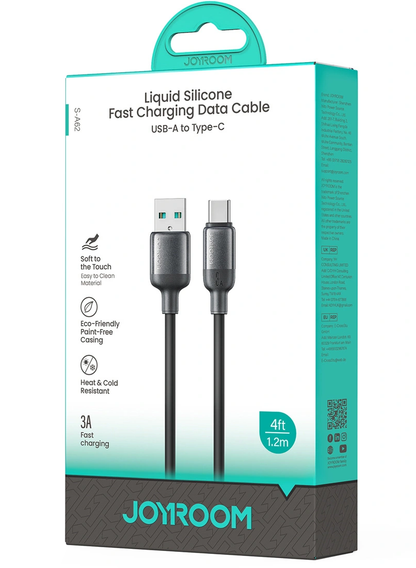 USB-A til USB-C data- og ladekabel Joyroom S-A62 Lively, 18W, 1,2m, svart