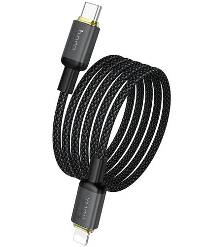 USB-C til Lightning datakabel og ladekabel HOCO X128 Benefit, 30W, 1m, svart