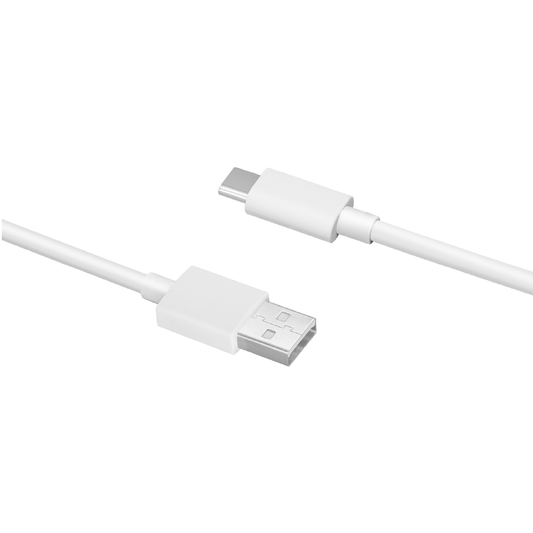 USB-A til USB-C data- og ladekabel Oppo DL129, 1m, hvit 611602000006