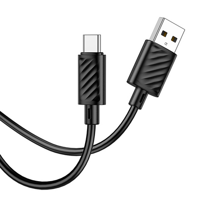 USB-A til USB-C datakabel og ladekabel HOCO X88, 18W, 2m, svart