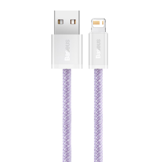 USB-A til Lightning data- og ladekabel Baseus Dynamic Series, 18W, 2m, lilla CALD000505
