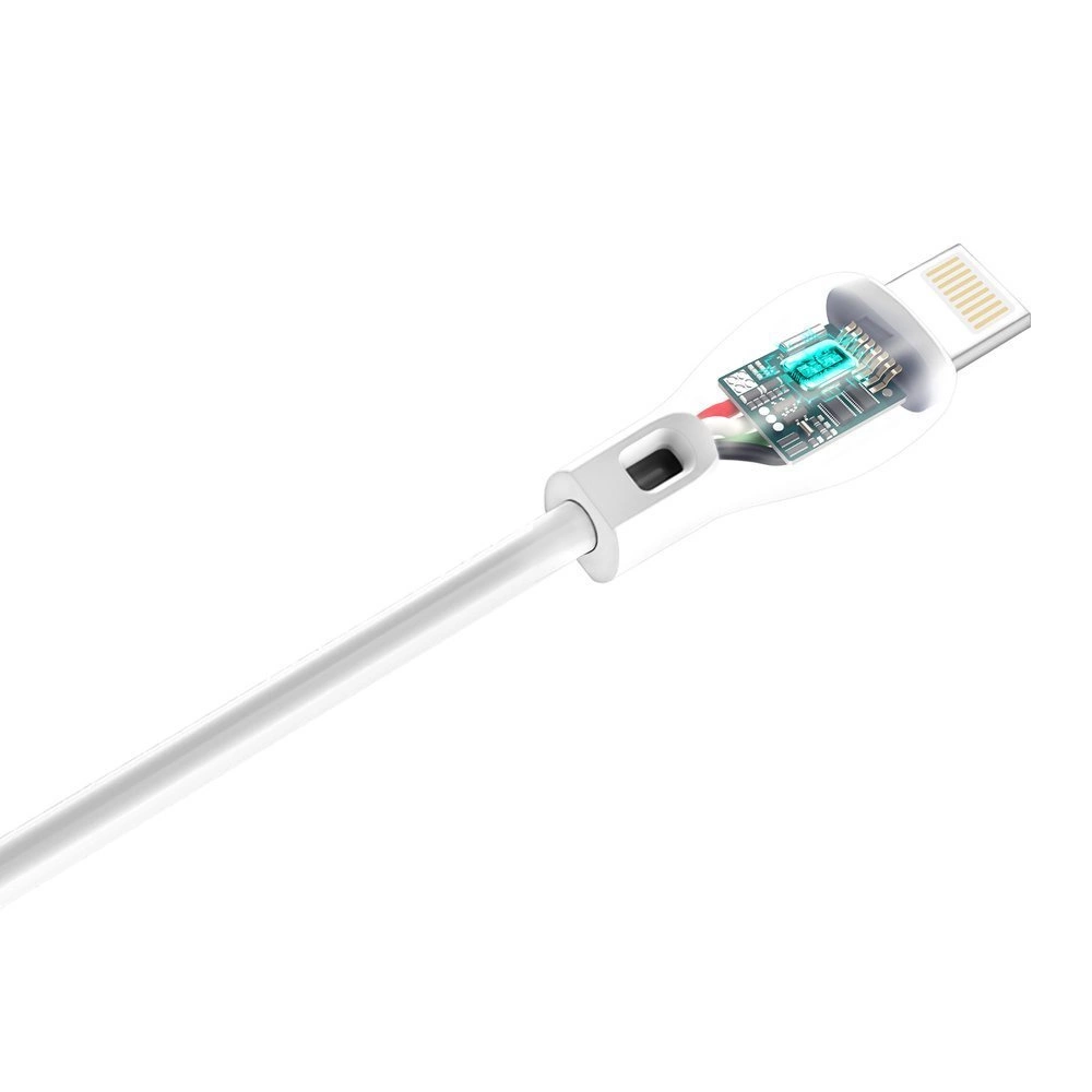 USB-A til Lightning data- og ladekabel Dudao L4L, 18W, 1m, hvit