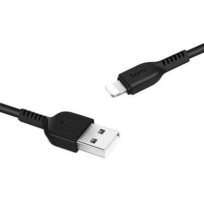 USB-A - Lightning Data- og Ladekabel HOCO Flash X20, 18W, 1m, Svart