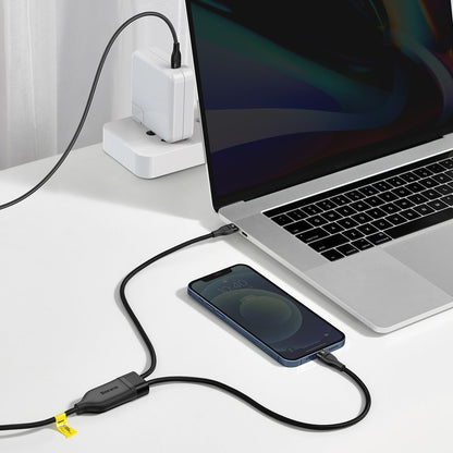 USB-C - Lightning / USB-C Baseus Flash Series 2in1, 100W, 1.2m, Svart CA1T2-F01