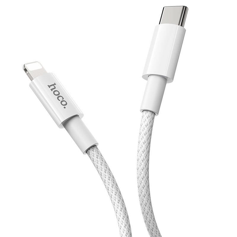 USB-C - Lightning Data- og Ladekabel HOCO X56, 20W, 1m, Hvit