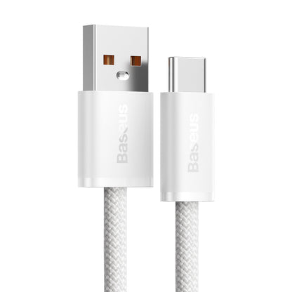 USB-A - USB-C Baseus Dynamic Series data- og ladekabel, 100W, 1m, Hvit CALD000602