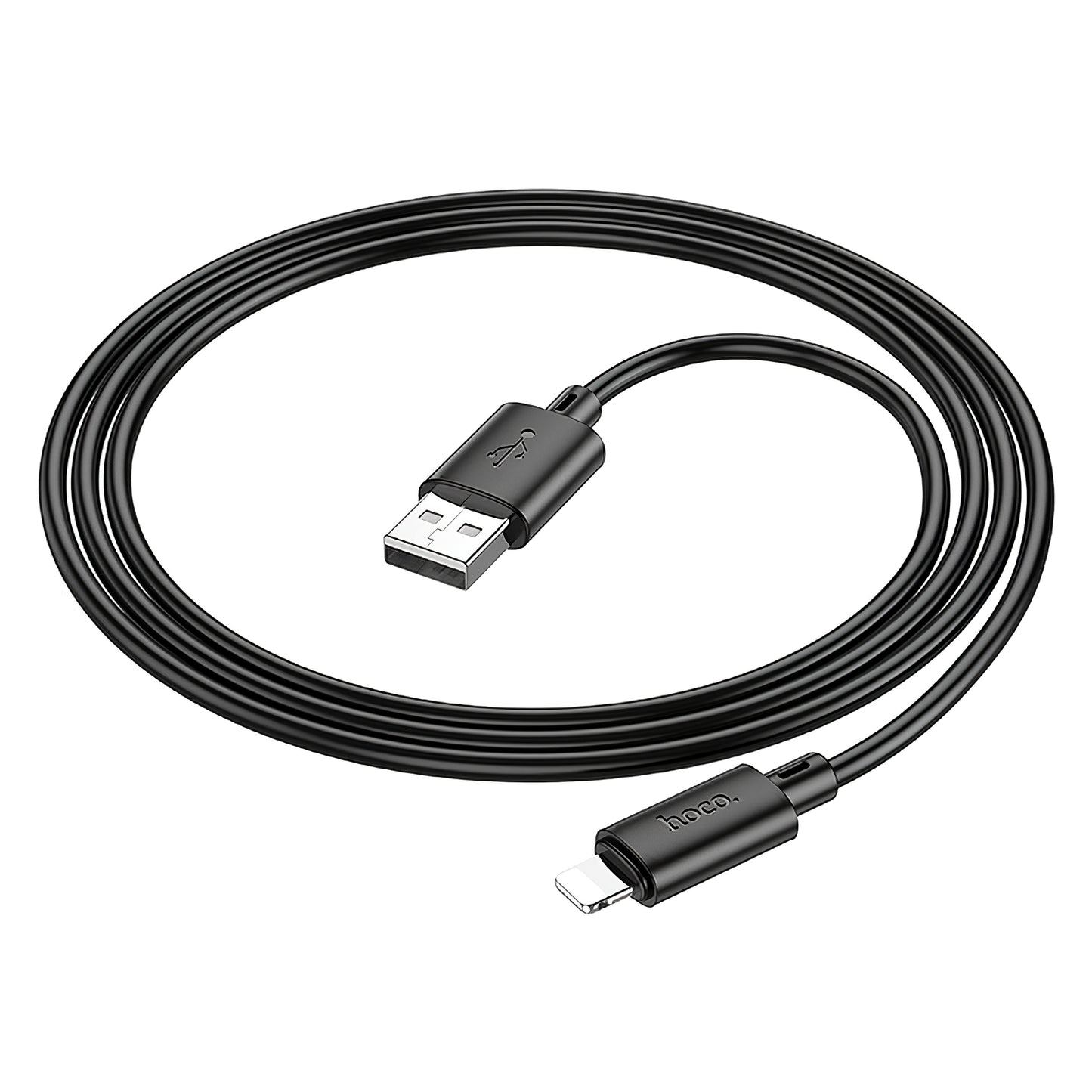 Data- og ladekabel USB-A - Lightning HOCO X88, 18W, 1m, svart 