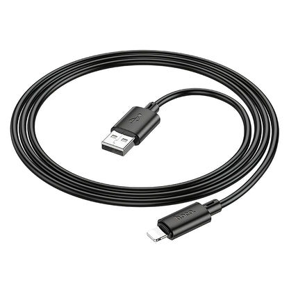 Data- og ladekabel USB-A - Lightning HOCO X88, 18W, 1m, svart 