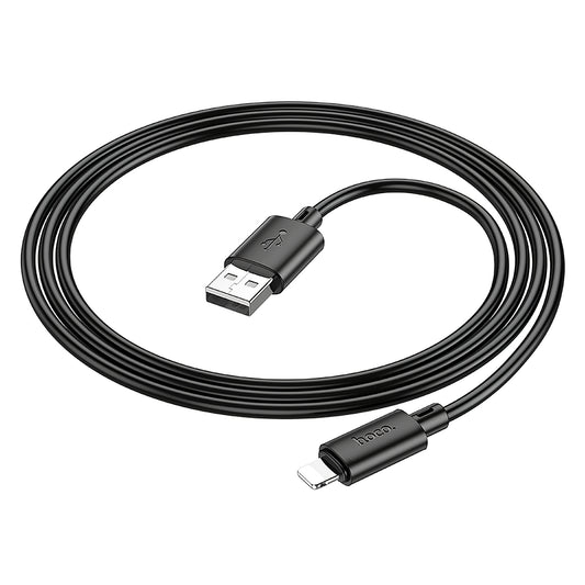 Data- og ladekabel USB-A - Lightning HOCO X88, 18W, 1m, svart 