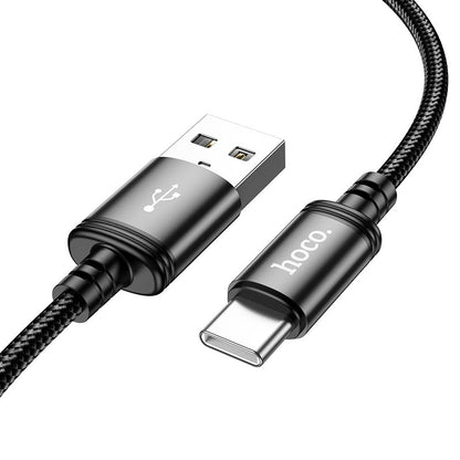 USB-A til USB-C Data- og Ladekabel HOCO X91, 18W, 3m, Svart