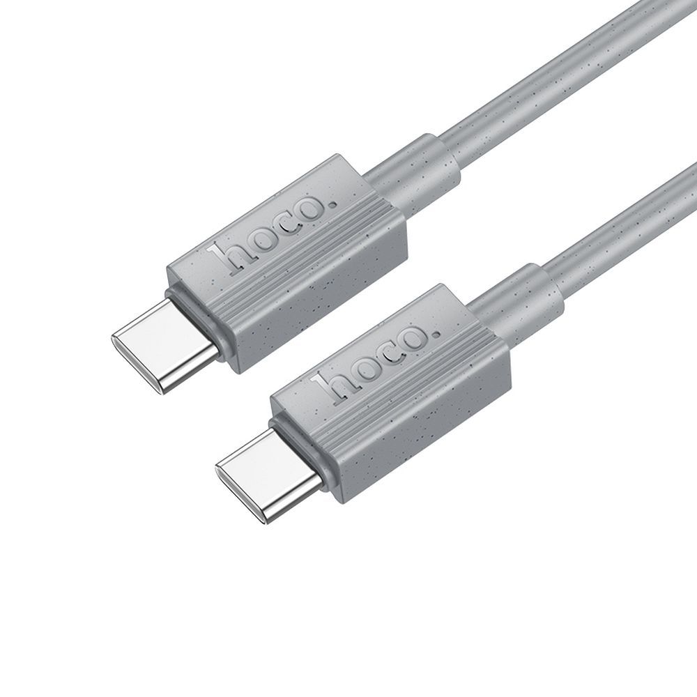 USB-C til USB-C data- og ladekabel HOCO X107, 60W, 1m, Grå