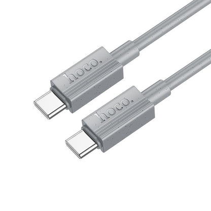 USB-C til USB-C data- og ladekabel HOCO X107, 60W, 1m, Grå