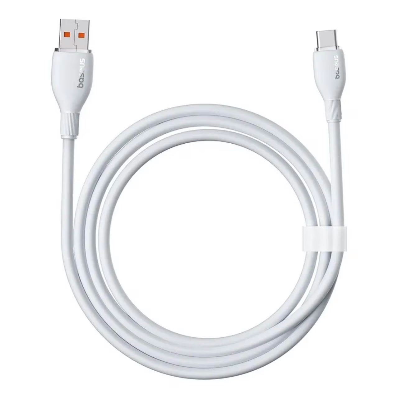 USB-A til USB-C data- og ladekabel Baseus Pudding, 100W, 1.2m, Hvit