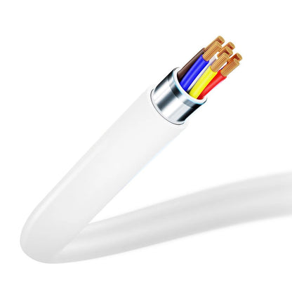 USB-C til Lightning datakabel og ladekabel 3MK Hyper, 20W, 1,2m, hvit