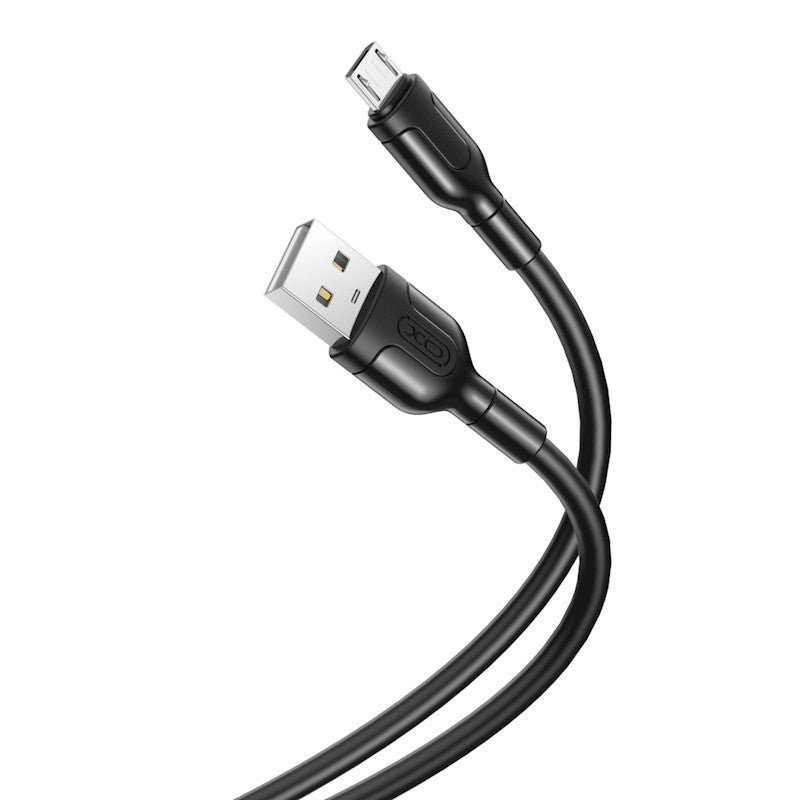 USB-A til microUSB data- og ladekabel XO Design NB212, 18 W, 1 m, svart 