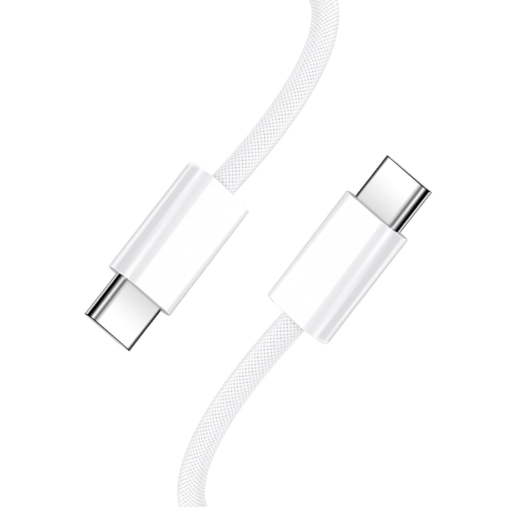 USB-C til USB-C data- og ladekabel BWOO BO-X284, 60W, 1m, Hvit