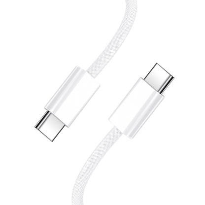 USB-C til USB-C data- og ladekabel BWOO BO-X284, 60W, 1m, Hvit