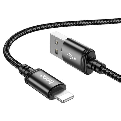 USB-A - Lightning Data og Ladekabel HOCO X89, 18W, 2m, Svart