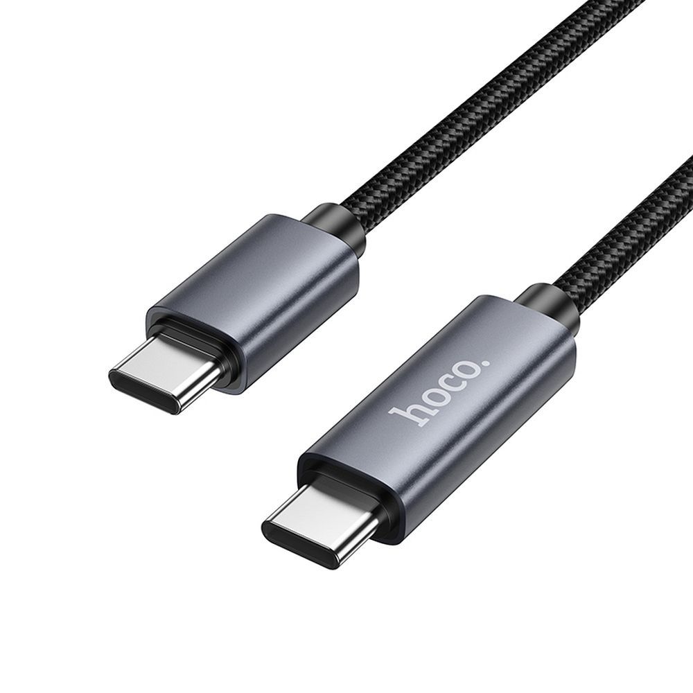 USB-C til USB-C data- og ladekabel HOCO Display X112, 60W, 1m, Svart