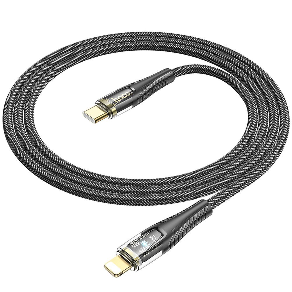 USB-C - Lightning Data- og Ladekabel HOCO U121, 27W, 1.2m, Svart