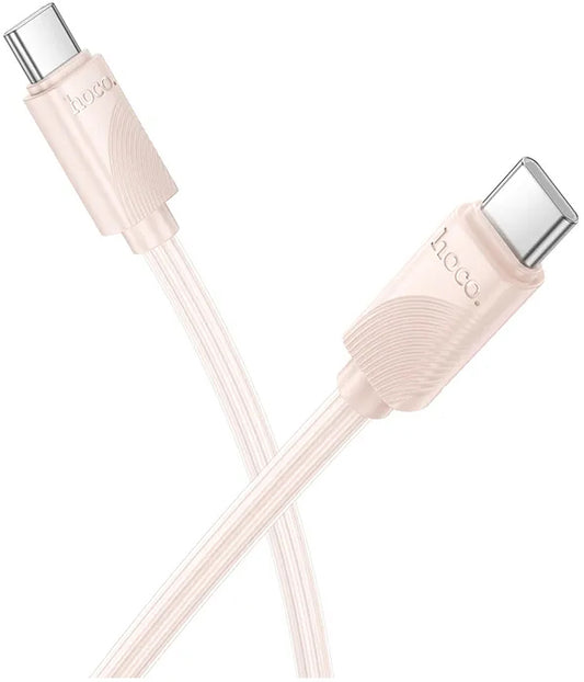 USB-C til USB-C data- og ladekabel HOCO X114, 60W, 1m, Rosa