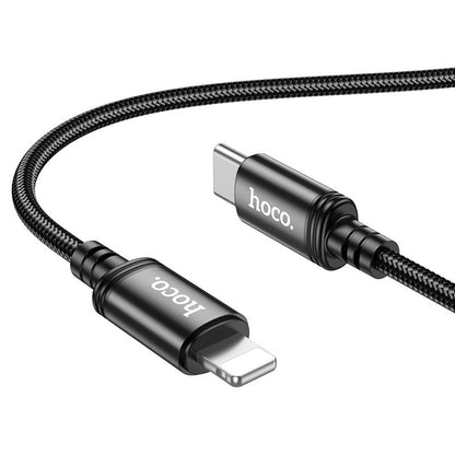 USB-C - Lightning Lade- og Datakabel HOCO X89, 20W, 1m, Svart