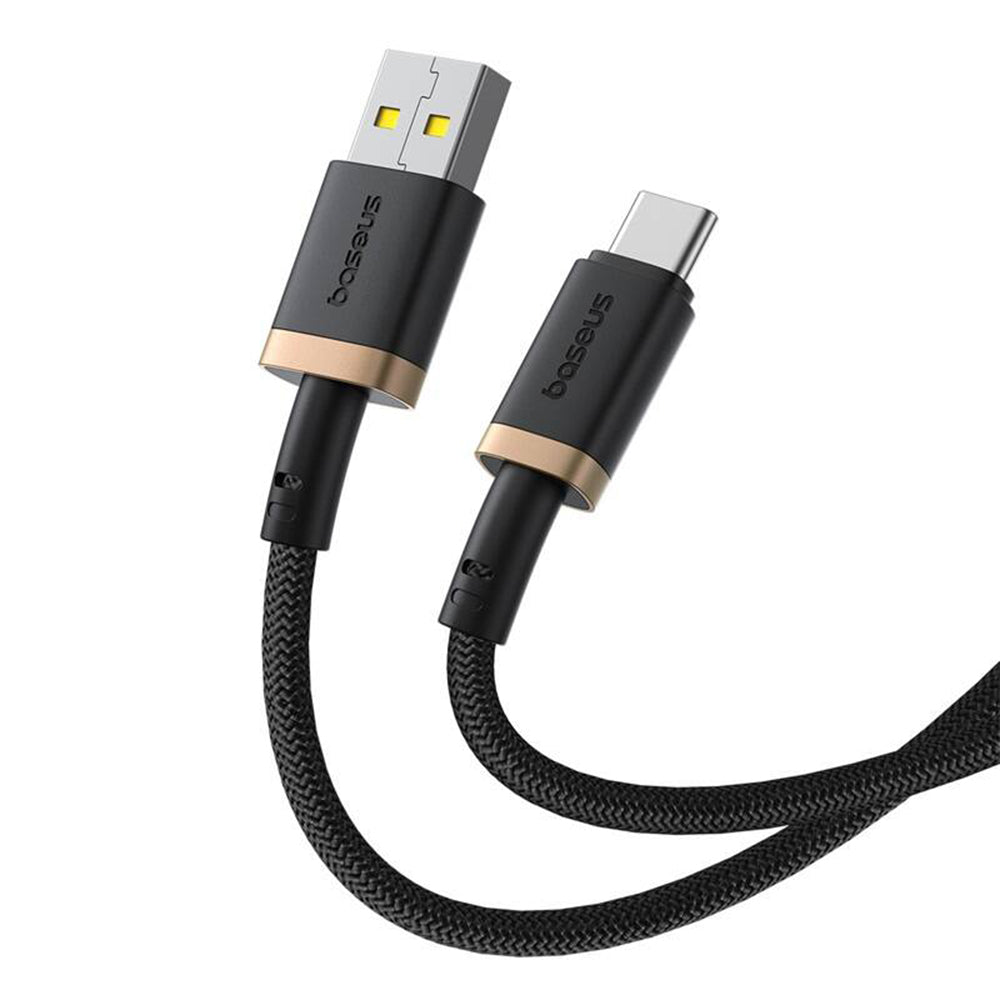 USB-A - USB-C Baseus Dura Series data- og ladekabel, 60W, 2m, Gull P10377802U01-02