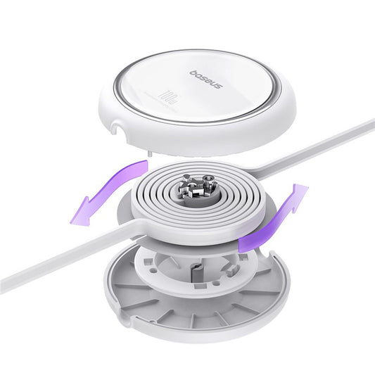 USB-C til USB-C Baseus Free2Draw Mini Retractable Data- og Ladekabel, 100W, 1m, Hvit P10364500211-00
