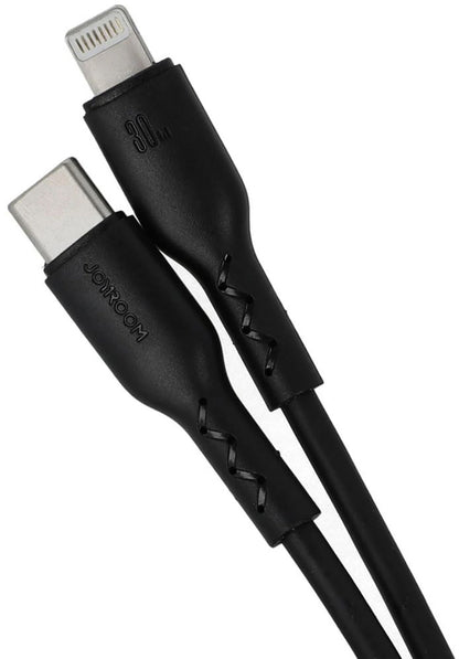 USB-C - Lightning Lade- og Datakabel Joyroom SA26-CL3, 30W, 1m, Svart