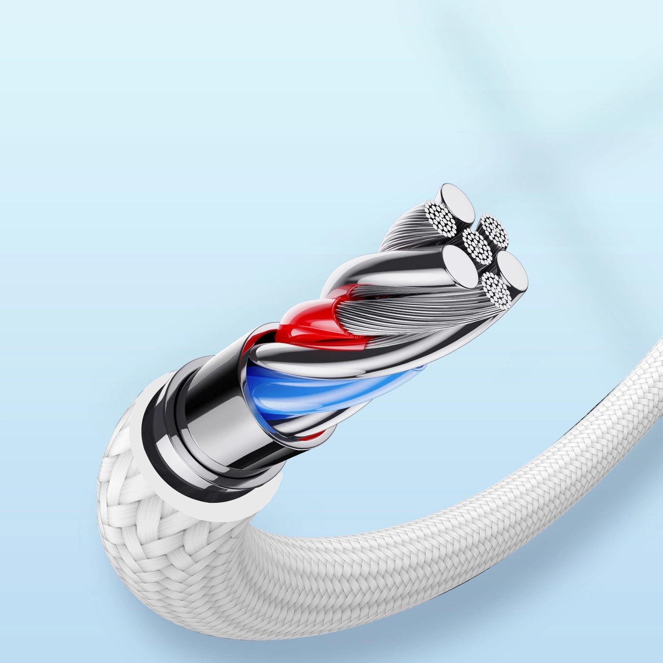USB-A - Lightning lade- og datakabel Joyroom A10, 18W, 1.2m, Hvit