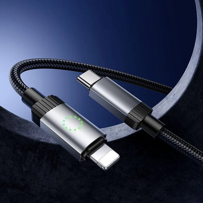 USB-C til Lightning data- og ladekabel HOCO X117, 27W, 1m, svart