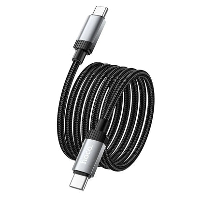 USB-C til USB-C data- og ladekabel HOCO X117, 60W, 1m, Svart