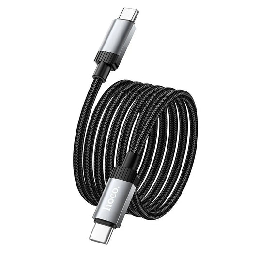 USB-C til USB-C data- og ladekabel HOCO X117, 60W, 1m, Svart