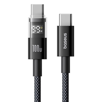 USB-C til USB-C Baseus Display 2 data- og ladekabel, 100W, 1m, Svart P10382702121-00