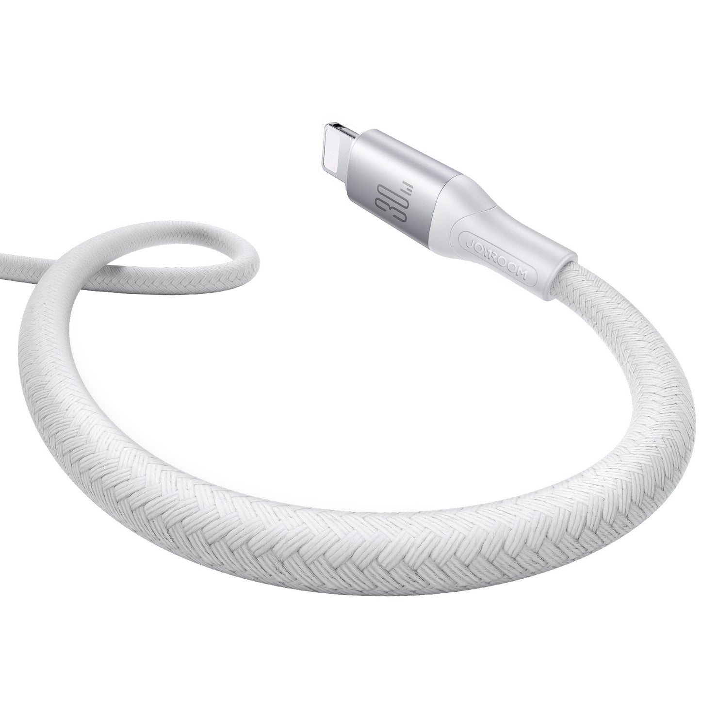 USB-C - Lightning lade- og datakabel Joyroom S-A28 Flash, 30W, 1m, Hvit