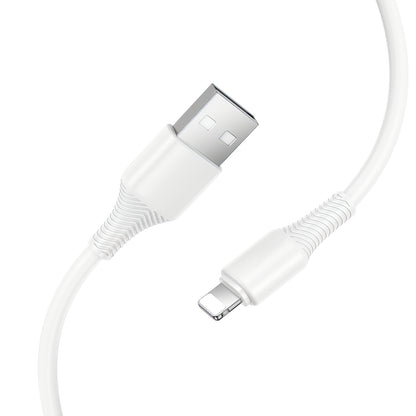 USB-A - Lightning Data- og Ladekabel HOCO X120, 18W, 1m, Hvit