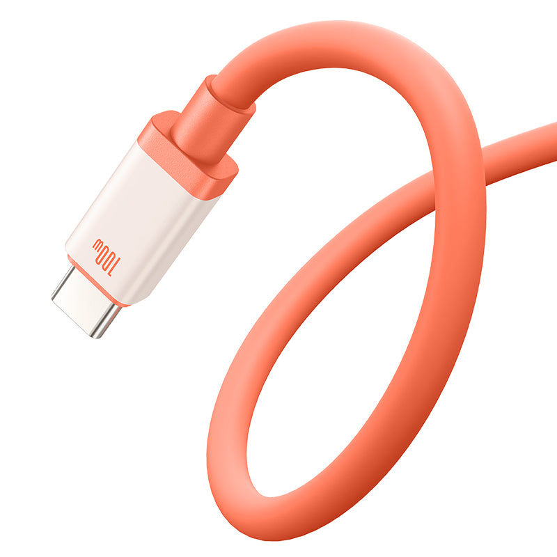 USB-A - USB-C Baseus Zero Degree Series data- og ladekabel, 100W, 2m, Rød