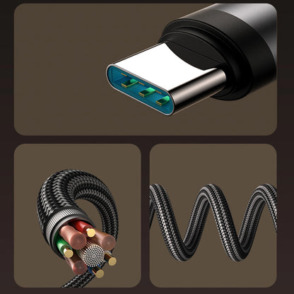 USB-C til USB-C data- og ladekabel Joyroom S-A56 EnjoyX Angled, 60W, 1.2m, Svart