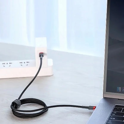 USB-C til USB-C Baseus Cafule data- og ladekabel, 100W, 2m, Grå CATKLF-BLG1