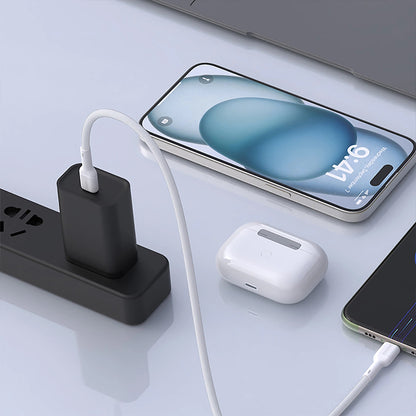 Data- og ladekabel USB-C - USB-C Dudao L9C, 65W, 1m, Hvit