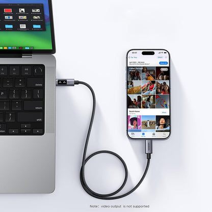 USB-C til USB-C data- og ladekabel UGREEN L509, 100W, 3m, Grå