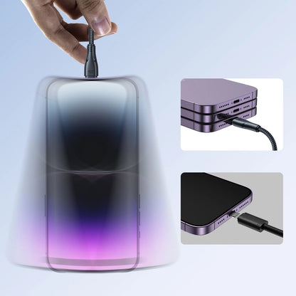 USB-C - Lightning data- og ladekabel Joyroom S-A11, 20W, 0,25m, Svart