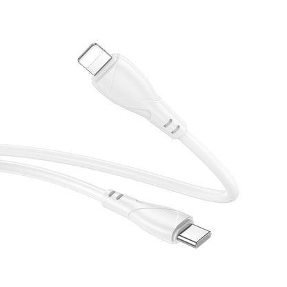 USB-C til USB-C data- og ladekabel Borofone BX121 Energy, 60W, 1m, Hvit