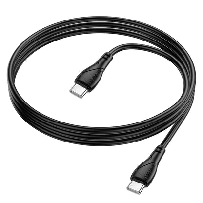 USB-C til USB-C data- og ladekabel Borofone BX121 Energy, 60W, 1m, Svart