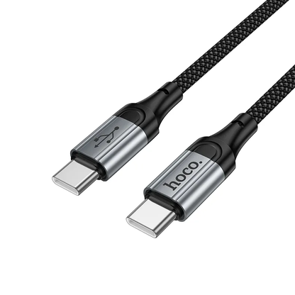 USB-C til USB-C data- og ladekabel HOCO X121, 60W, 1.5m, Svart