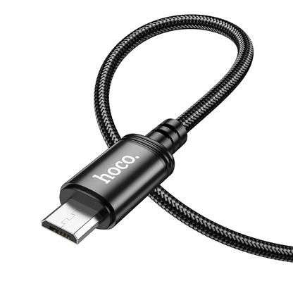 USB-A - microUSB Lade- og Datakabel HOCO X89, 18W, 1m, Svart