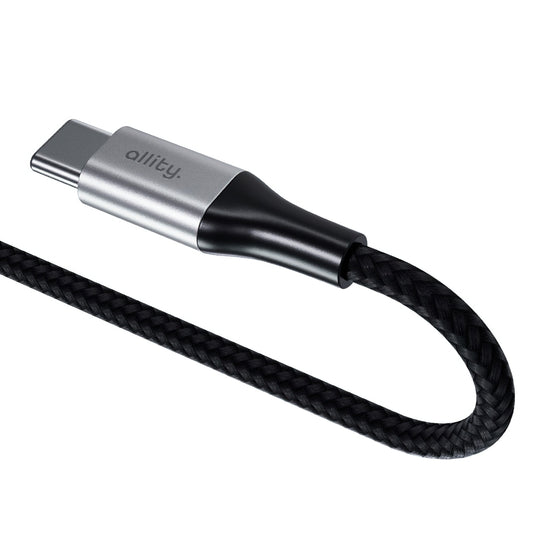 USB-C til USB-C data- og ladekabel Allity. AUC-01, 100W, 1m, Svart
