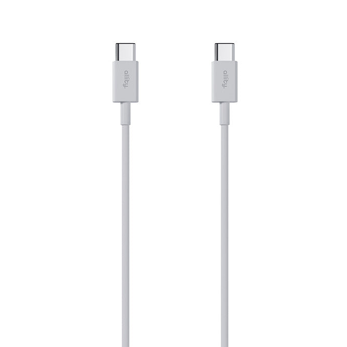 USB-C til USB-C data- og ladekabel Allity. AUC-03, 100W, 1m, Hvit